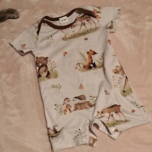 5/$25-Charming Baby Romper with Animal Design
